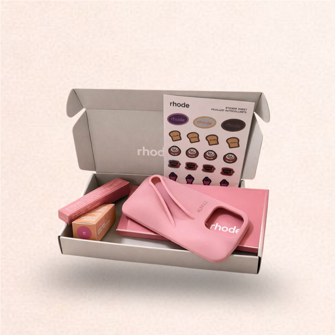 Rhode Toasted Teddy Beauty Set with Phone Case