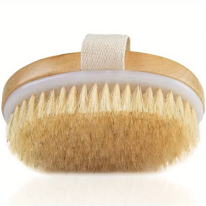 Dry Body Brush With Wooden Handle – Soft Bristles