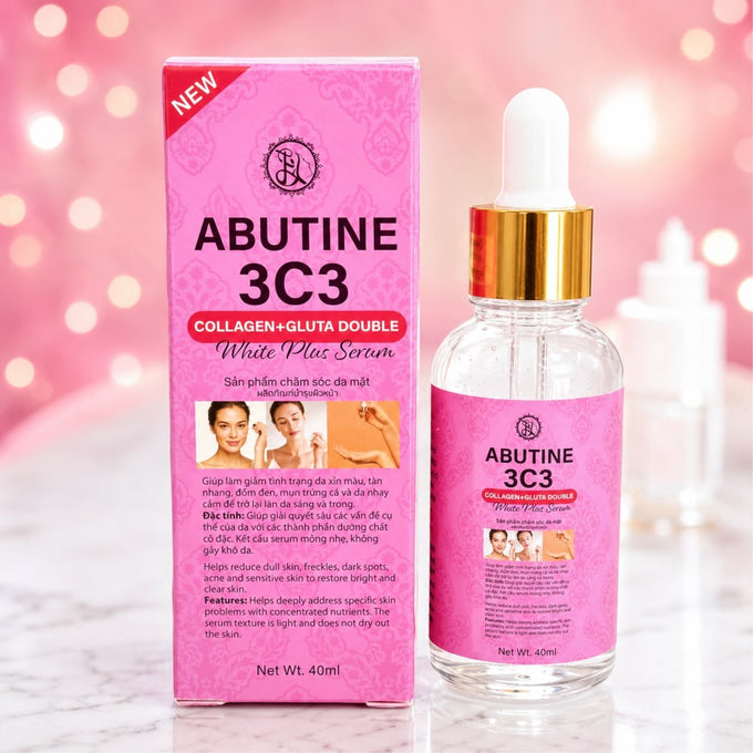 Abutine 3C3 Collagen + Gluta Double White Plus Serum - 40ml