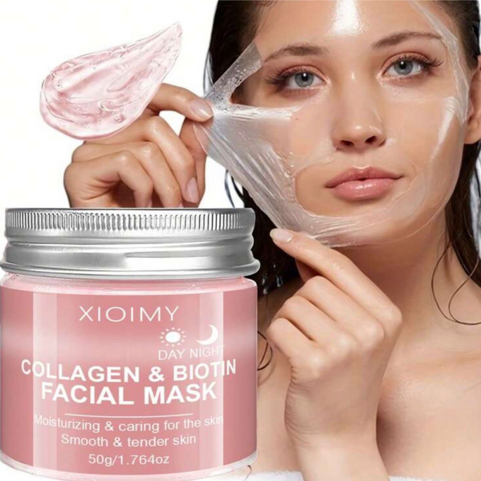 Xioimy Collagen & Biotin Facial Mask For Hydrated And Smooth Skin – 50g