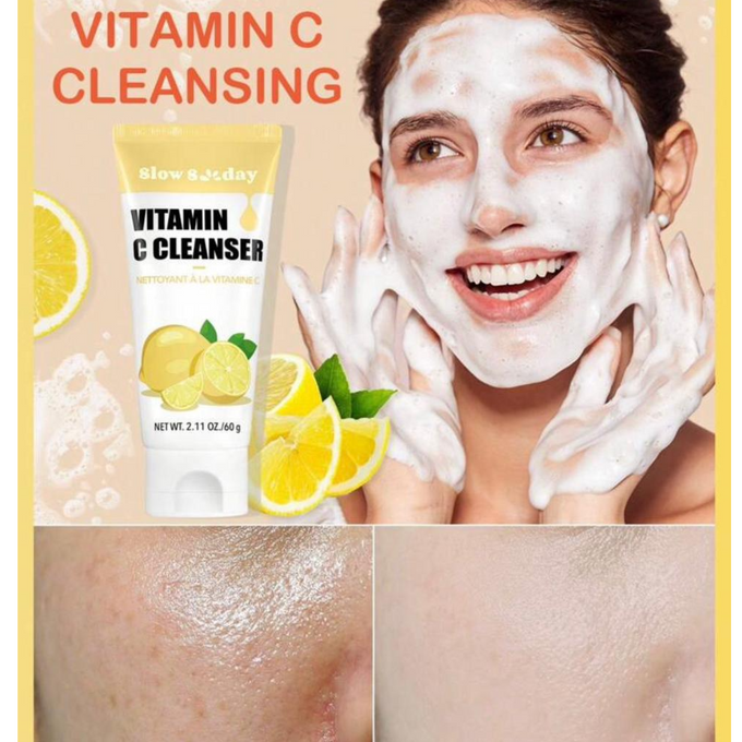 Slow Soday Vitamin C Facial Cleanser For Bright And Fresh Skin – 60g