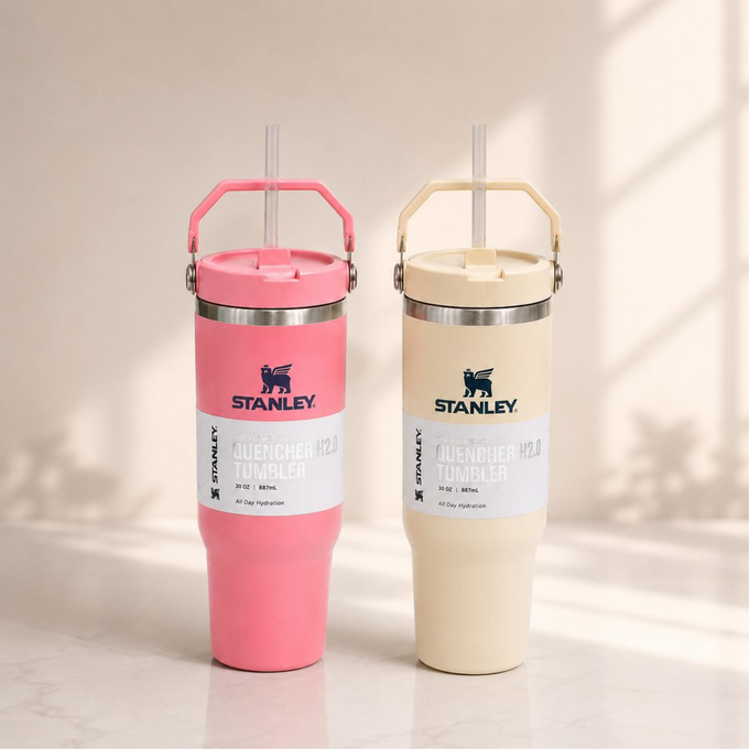 Stanley Insulated Tumbler with Straw and Handle